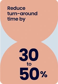 reduce time by 30 to 50 percent